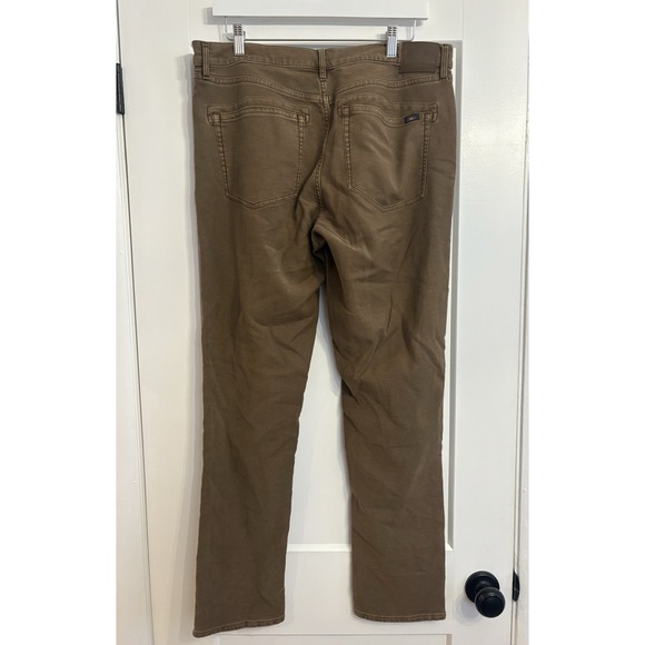 Faherty Men's 36x32 (34x32 Tag) Brown Stretch Terry 5-Pocket Chino Pants - Picture 2 of 9
